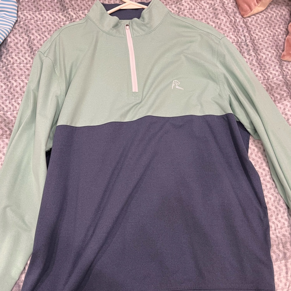 Rhoback Mint and Navy Q-Zip